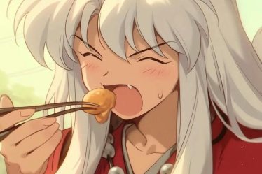 Anh Inuyasha an mi ramen bieu cam cuc ky dang yeu