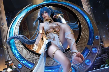 Aqua cosplay Iuno Wuthering Waves 1 result