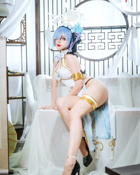 Hoshilily cosplay Rem Cheongsam ReZero 1 result