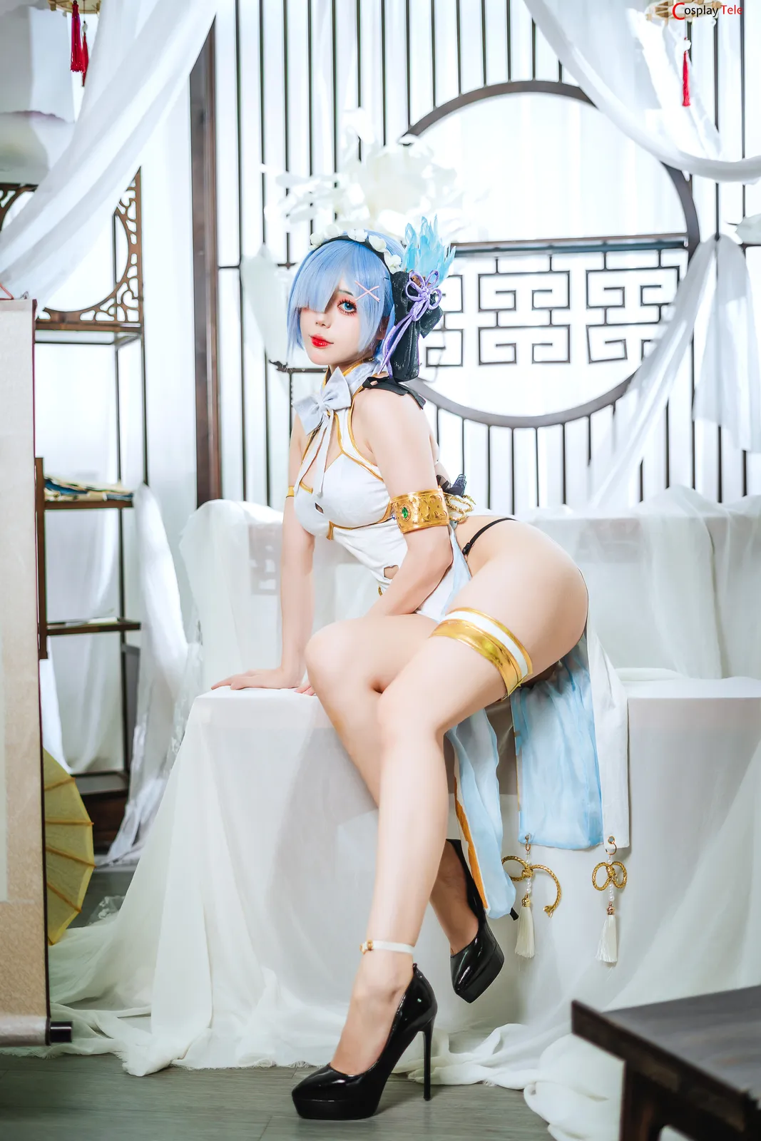 Hoshilily cosplay Rem Cheongsam ReZero 1 result