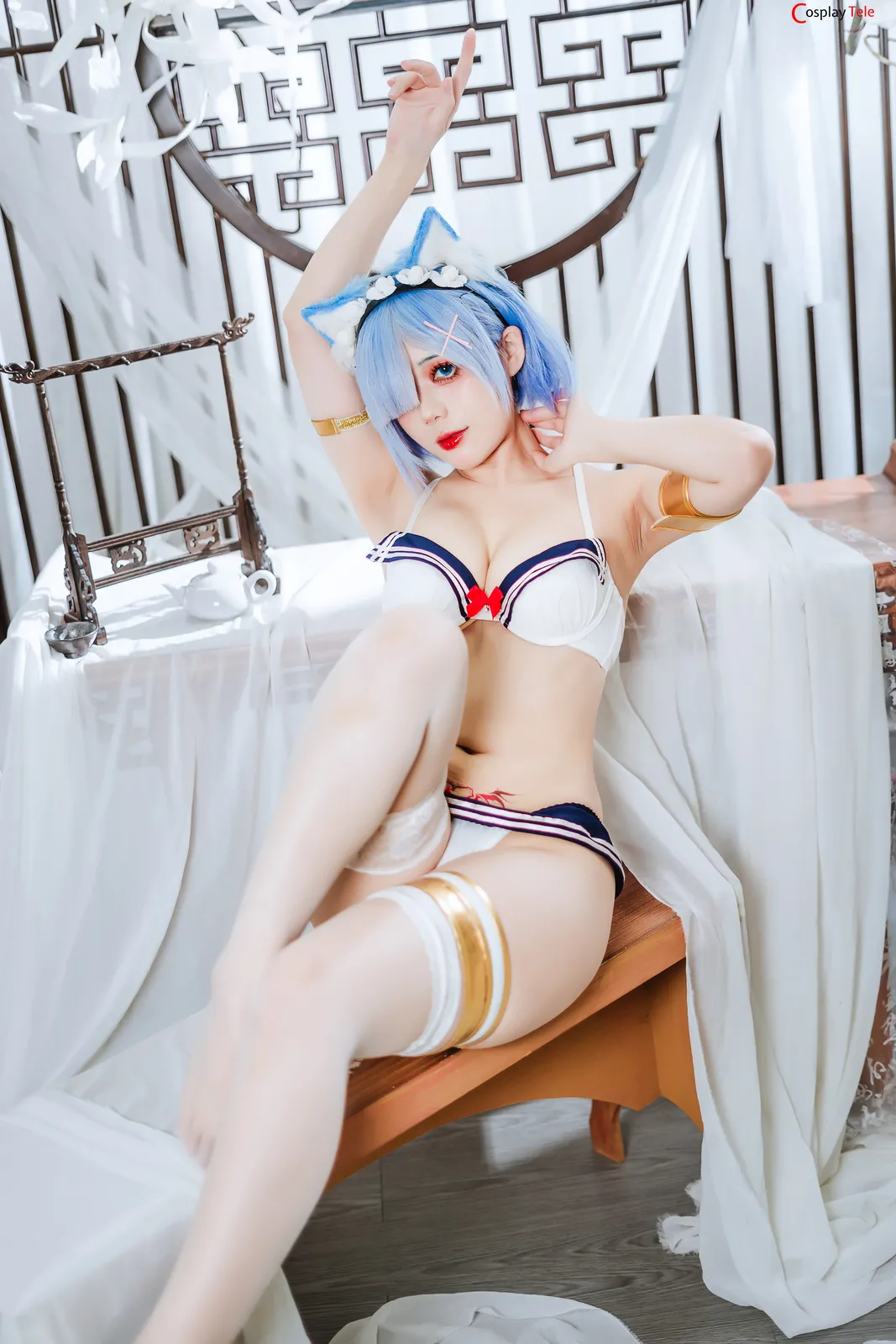 Hoshilily cosplay Rem Cheongsam 36