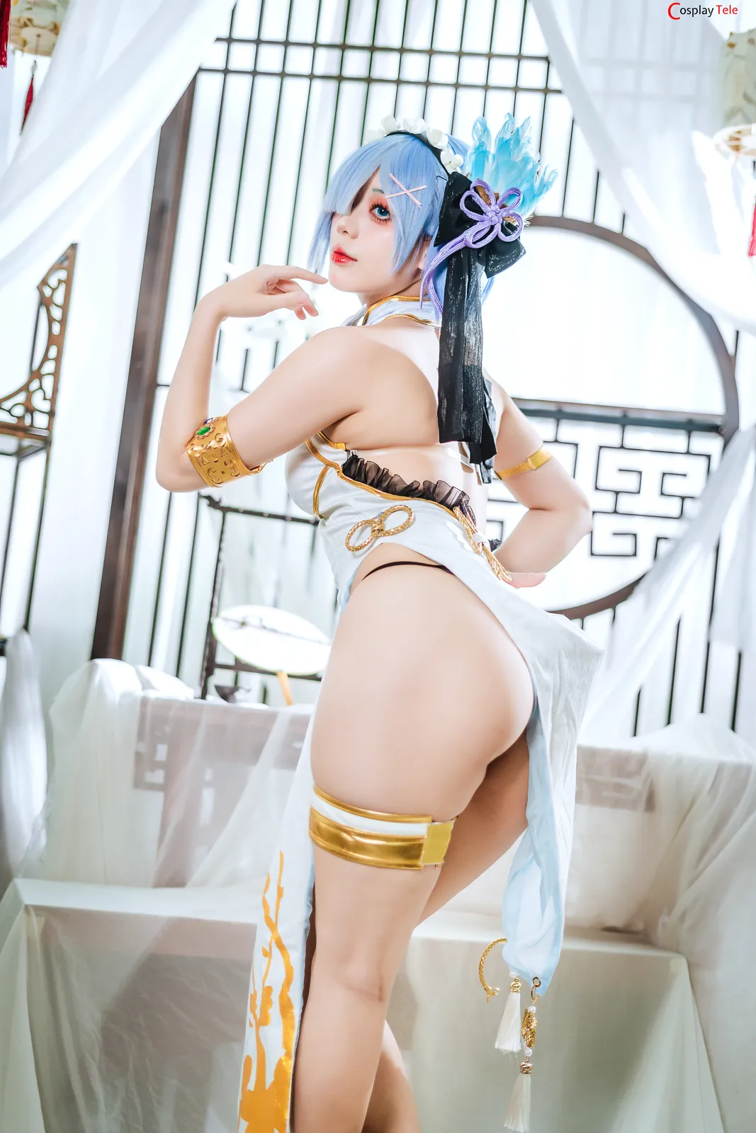 Hoshilily cosplay Rem Cheongsam 9