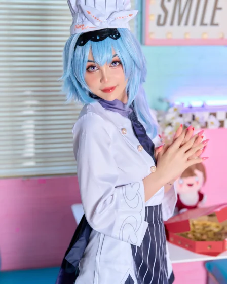 Joyce cosplay Eula Pizza Genshin Impact 1 result