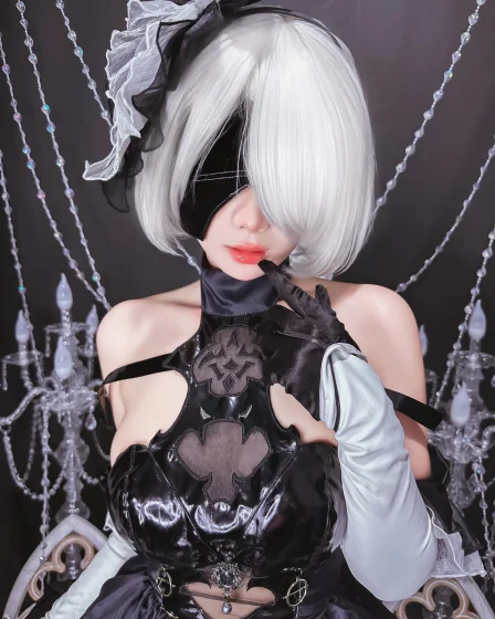 Pyoncos cosplay 2B NierAutomata 1 result