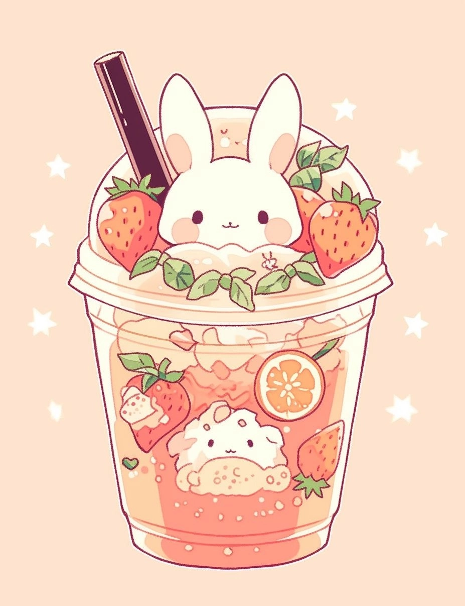 ảnh chibi đồ uống 5