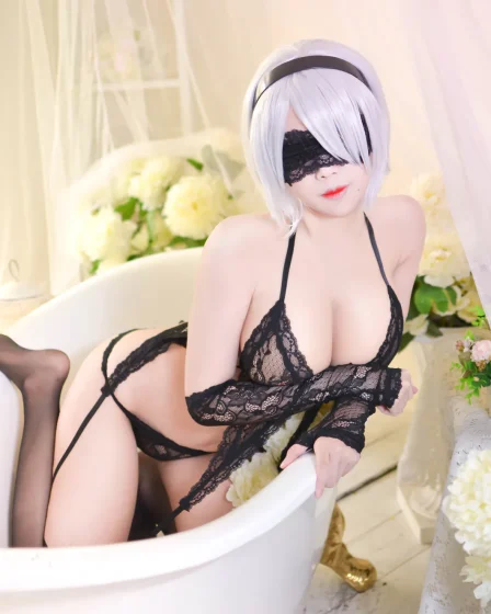 KaYa Huang cosplay 2B Swinsuitt NierAutomata 1 result