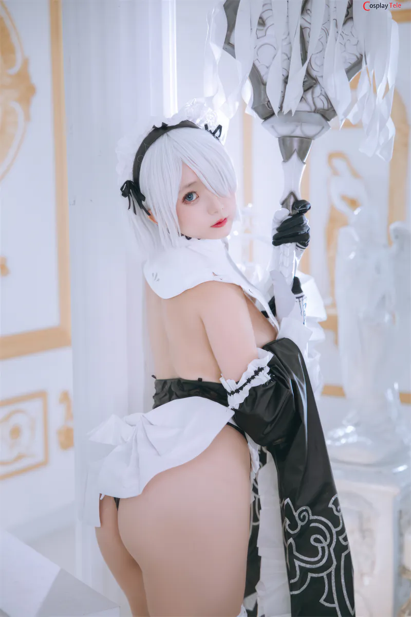 Rinaijiao cosplay 2B Milk Maid 51