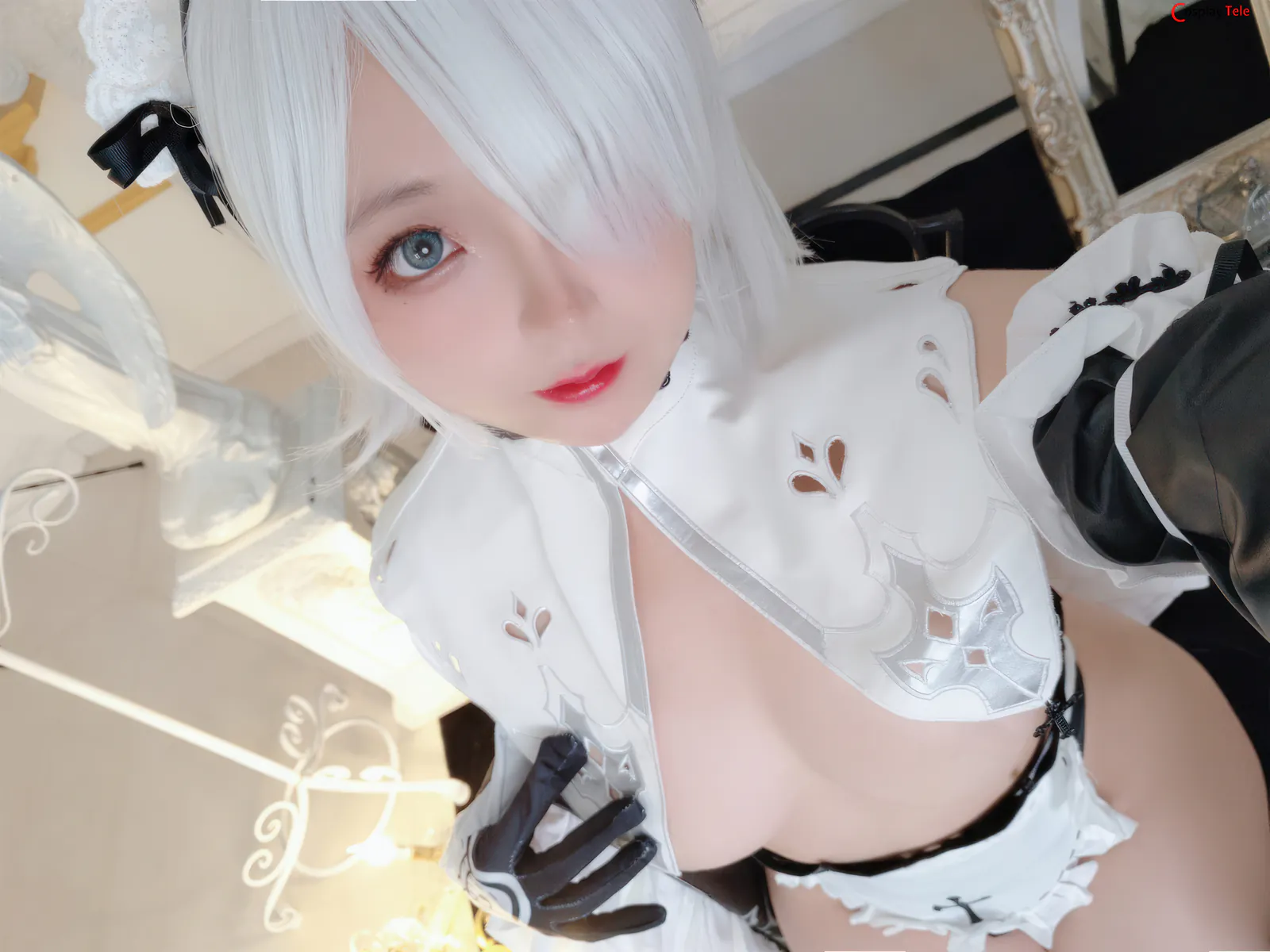 Rinaijiao cosplay 2B Milk Maid 64