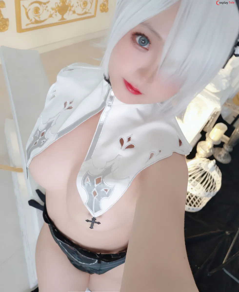 Rinaijiao cosplay 2B Milk Maid 79